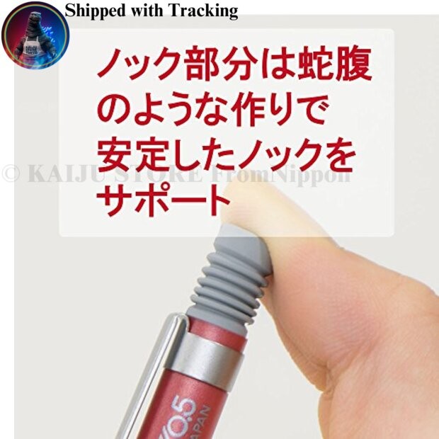 Pentel Smash 0.5mm Metal Red Mechanical Pencil Japan Import