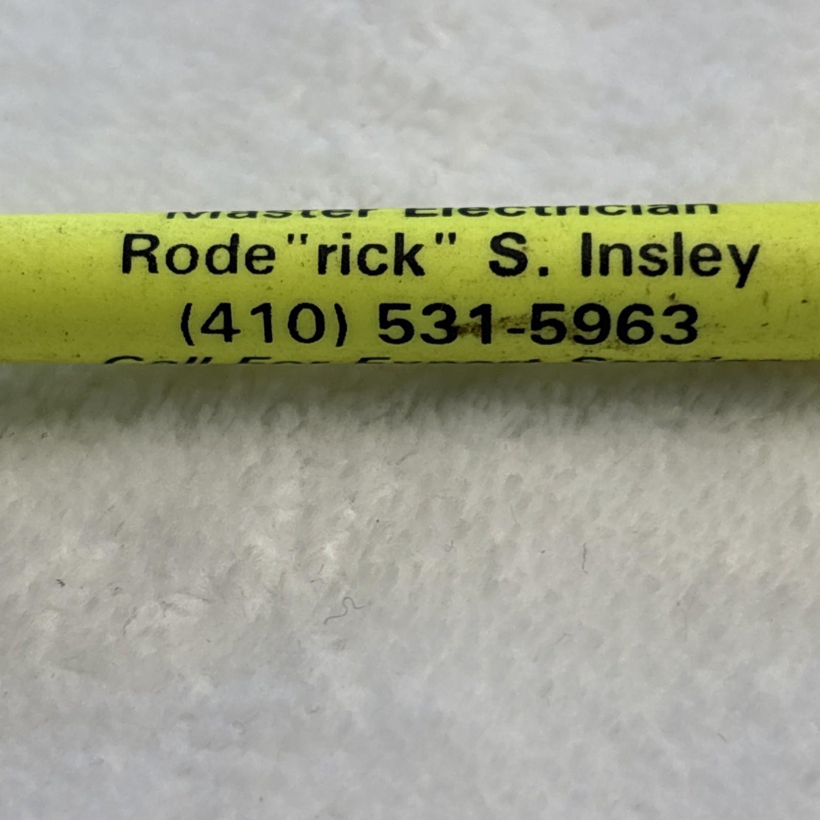 Lot of 22 Advertising Mechanical Pencils Rick Master Electrician Maryland VTG