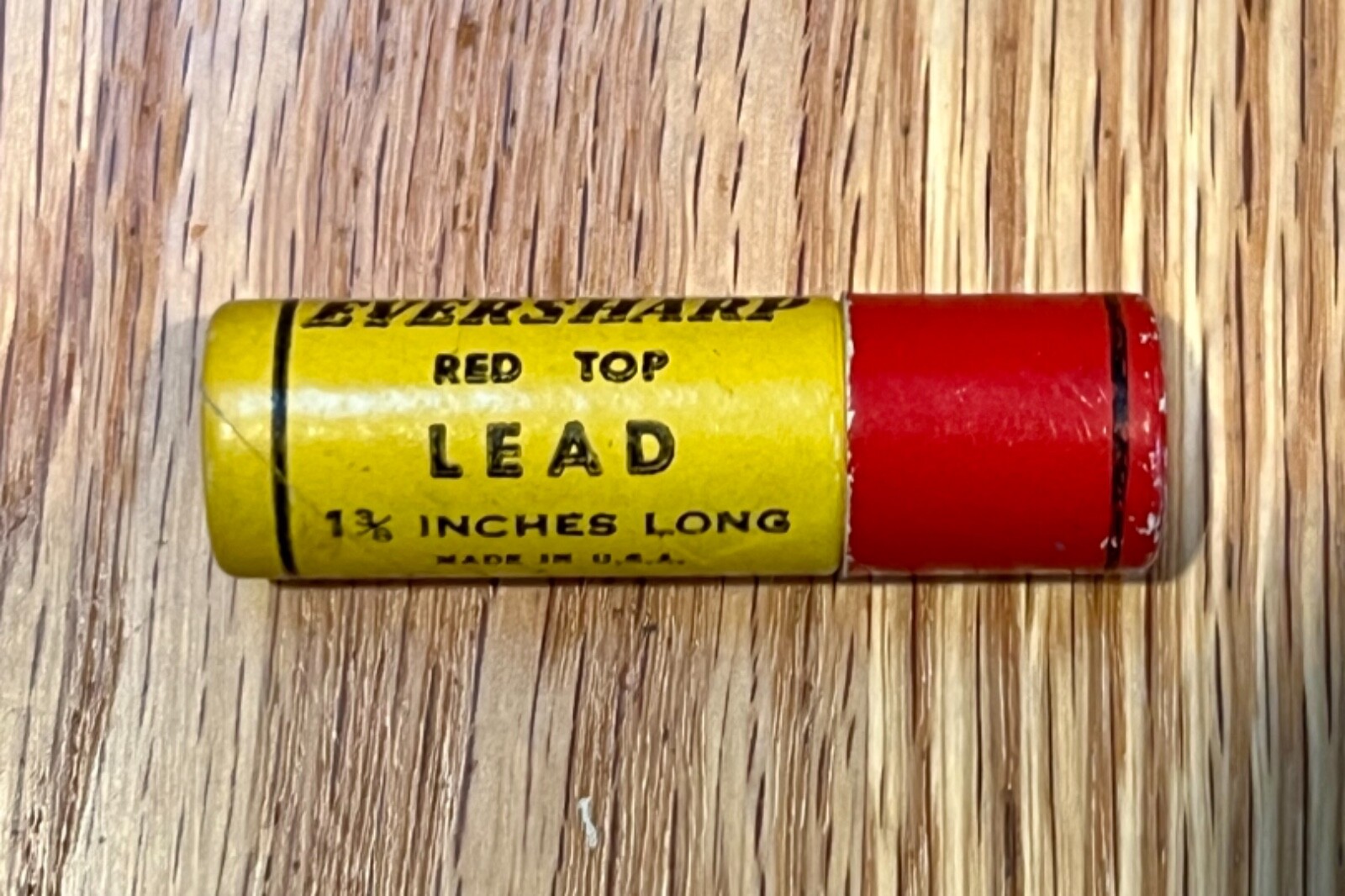 (3) Antique Pencil Lead Mini Cannisters w/ Lead refills, Eversharp Red Top Brand