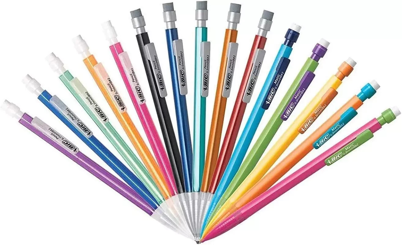 Mechanical Pencil #2 EXTRA SMOOTH, Variety Bulk Pack of 40, 20 0.5Mm with 20 0.7