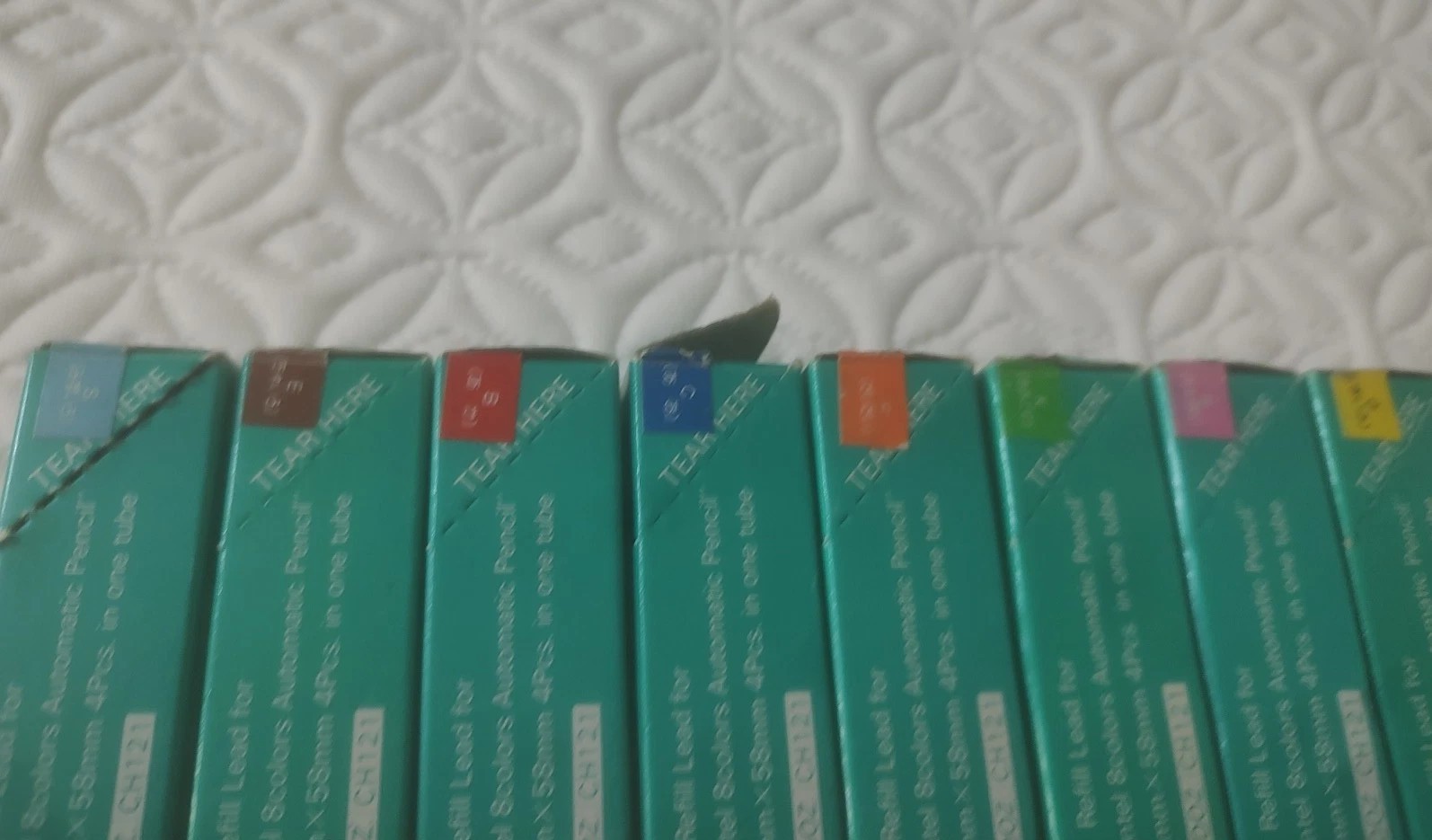 Pentel Refill Lead For Pentel 8 Color Automatic Pencil 2mm x 58mm Open 4PC Tubes