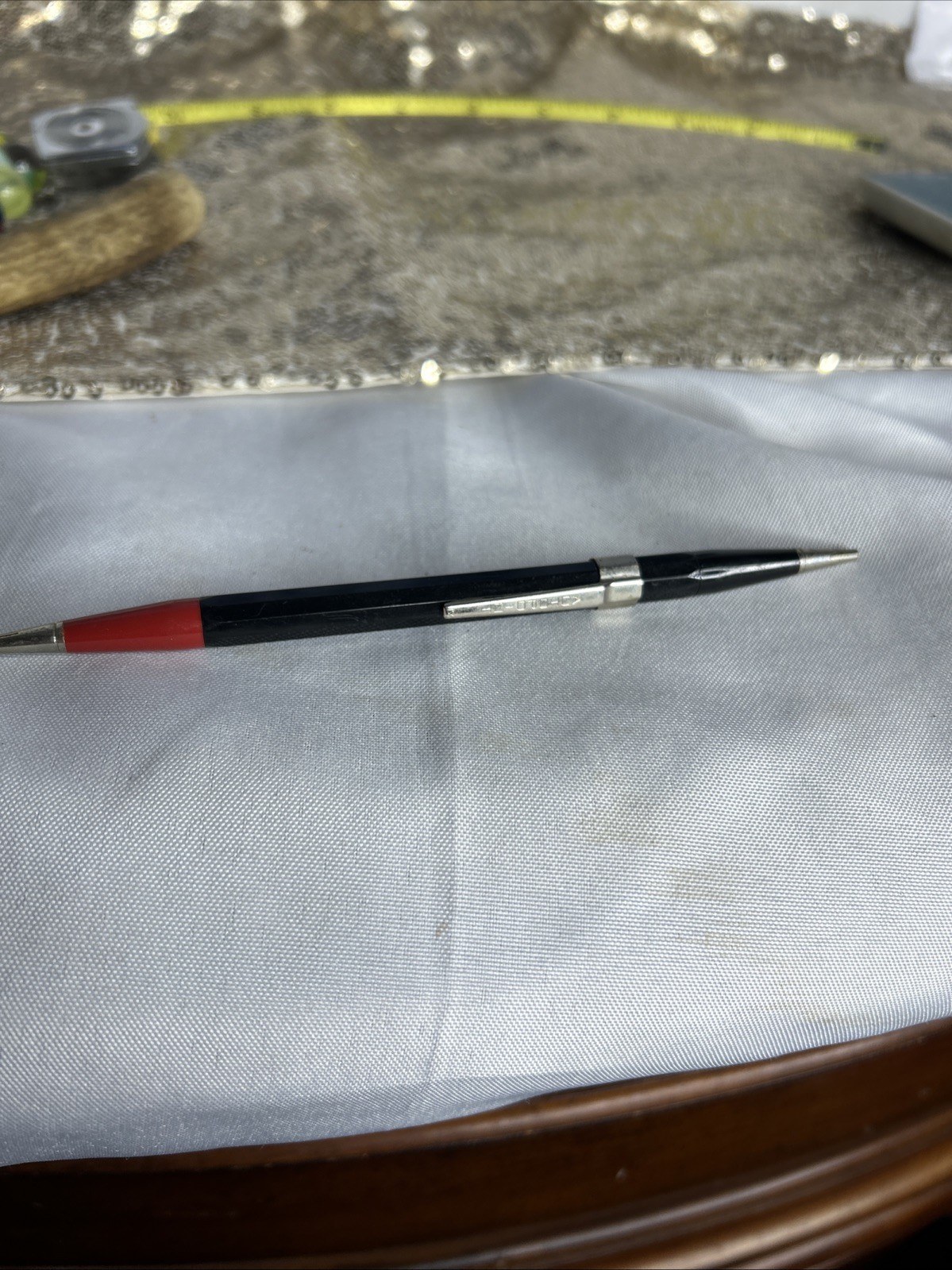 Vintage Autopoint USA Double-Sided Mechanical Pencil Red Black Works
