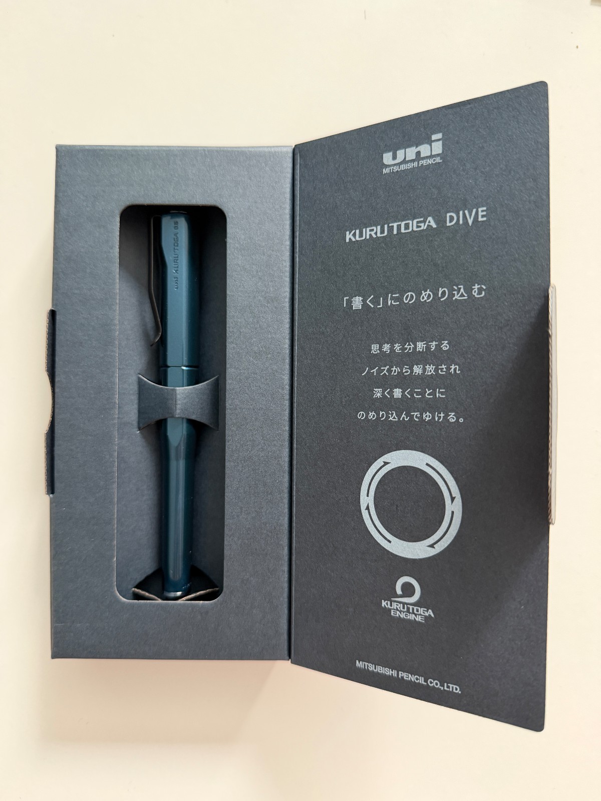 Mitsubishi Kuru Toga Dive Abyss Blue 0.5mm Mechanical Pencil New (US Seller)
