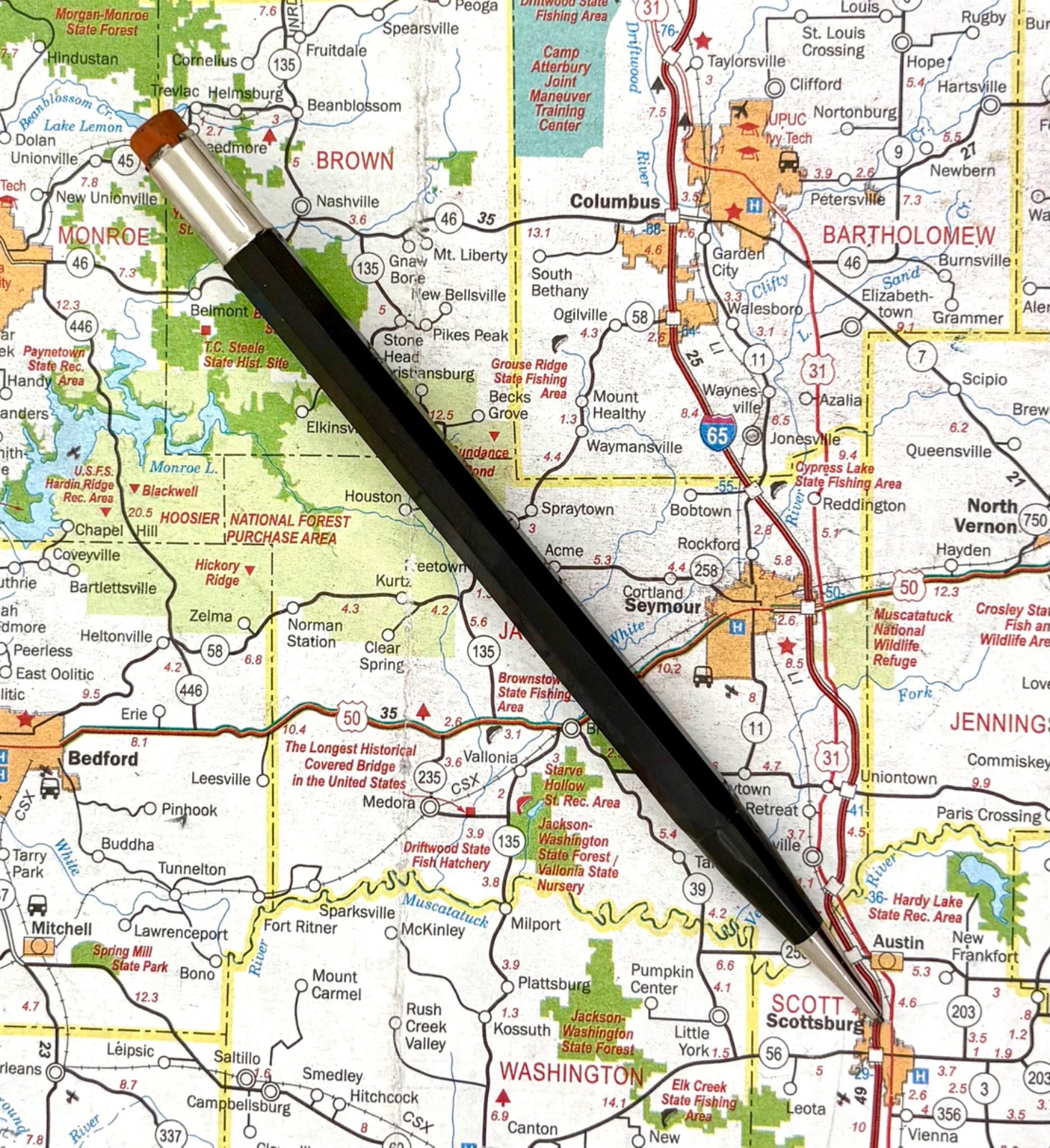 Vintage Autopoint Utility Real Thin Leads (0.9 mm) Mechanical Pencil – Black