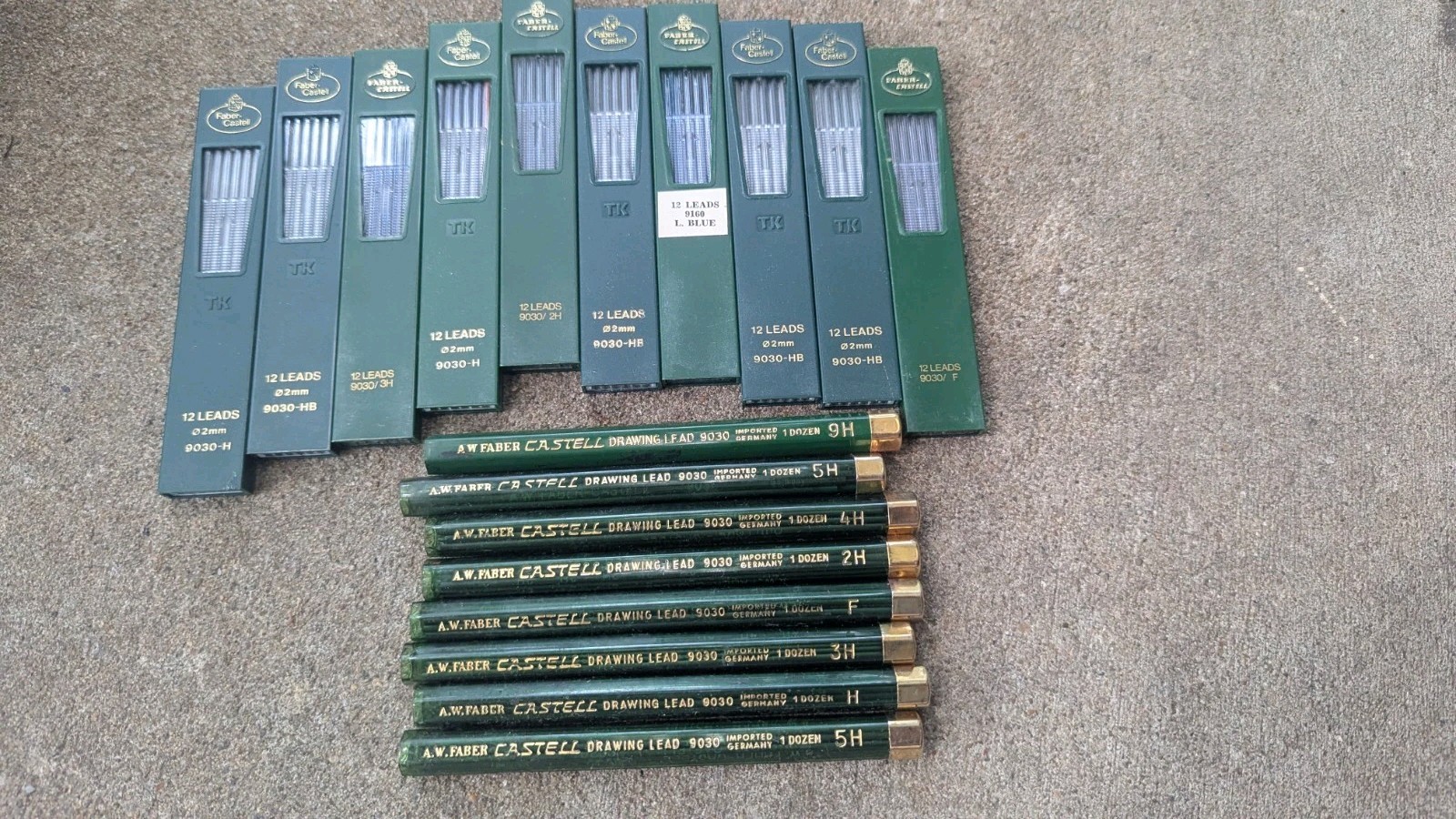 Big Lot 10 Packs Faber Castell Drawing Leads and Tubes Full Of Lead Germany