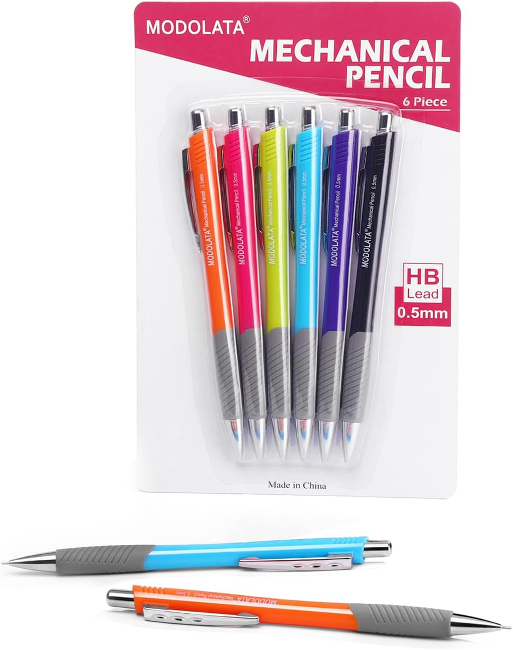 0.5mm Mechanical Pencil Set 6PCS HB Lead Drafting Writing Sketch Pencils