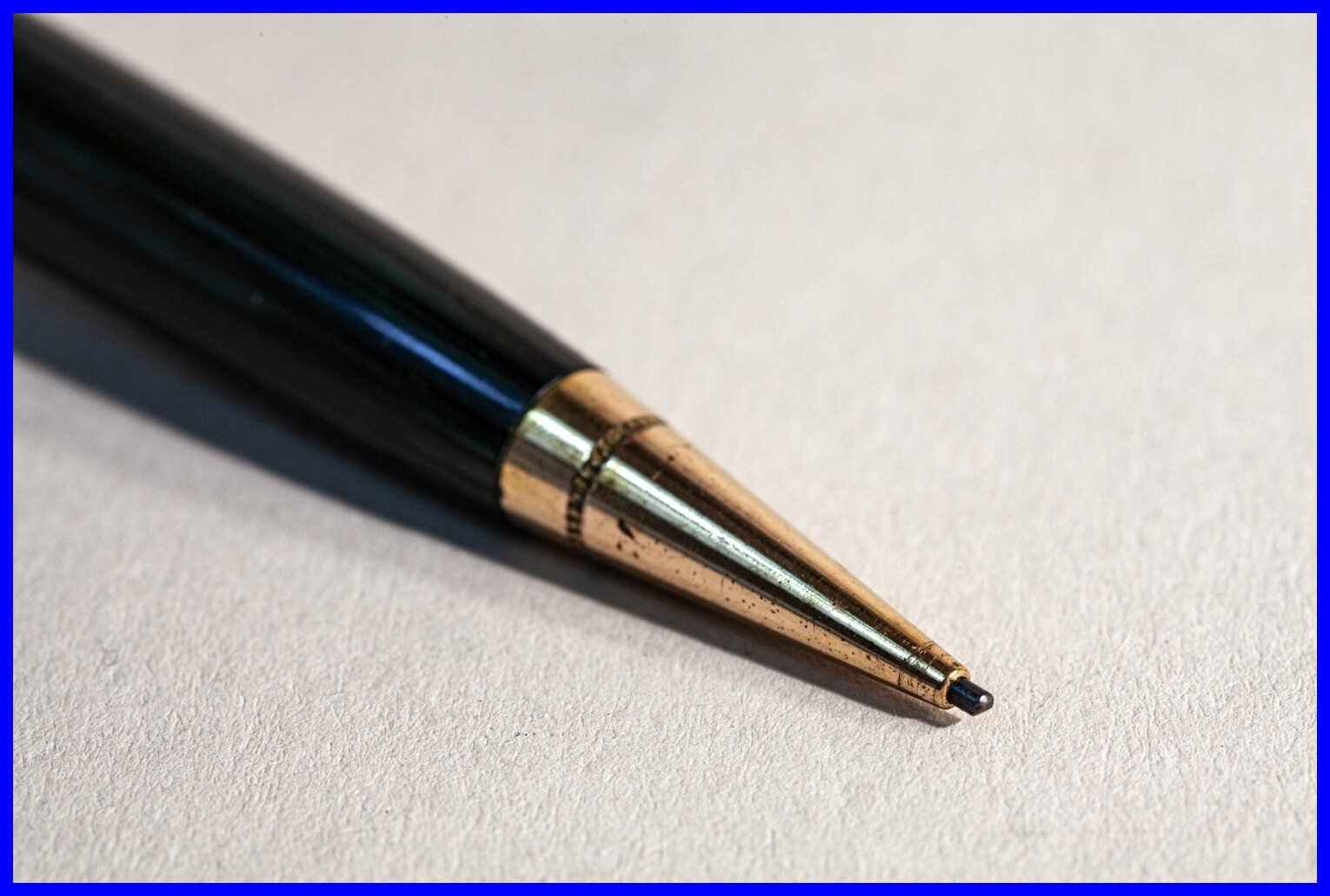 1950s Green Striped & Gold FABER-CASTELL 189 Twist Pencil with 1.2mm Leads