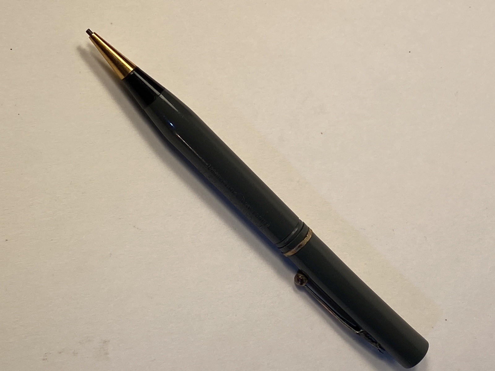 Vintage Morrison Fountain Pen Co. Mechanical Pencil No. 66 Gray & Black