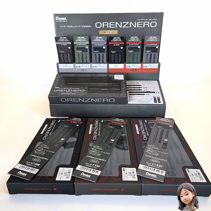 Pentel ORENZNERO Limited Set 0.3mm Green Black PP3003-DAST Japan