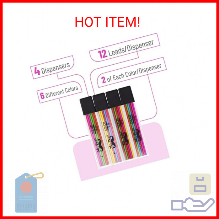 Mr. Pen- 2mm Lead Refills, 48 Pack, Colored Lead Pencils 2.0 mm, Mechanical Penc