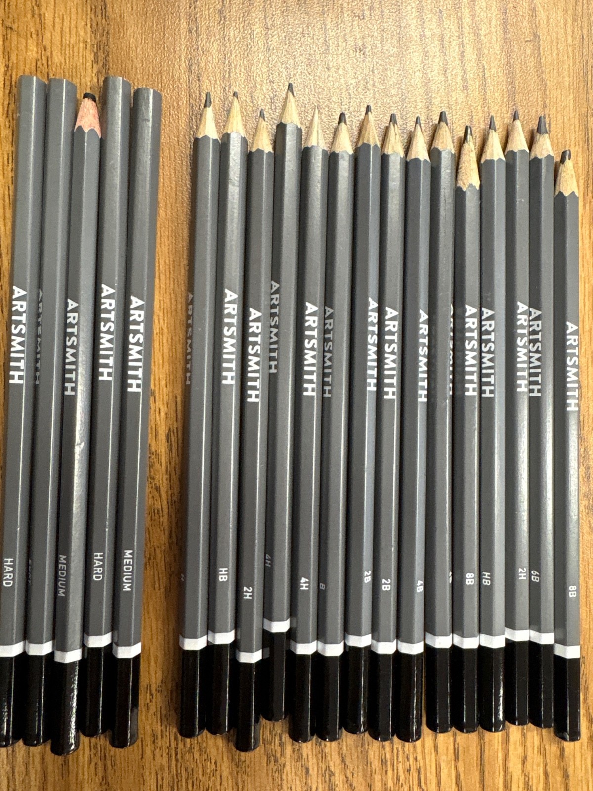 20 PCS Professional Sketch Pencil Set – 4H to 8B including 5 charcoal pencil