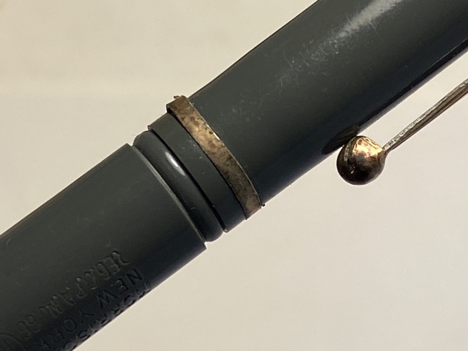Vintage Morrison Fountain Pen Co. Mechanical Pencil No. 66 Gray & Black