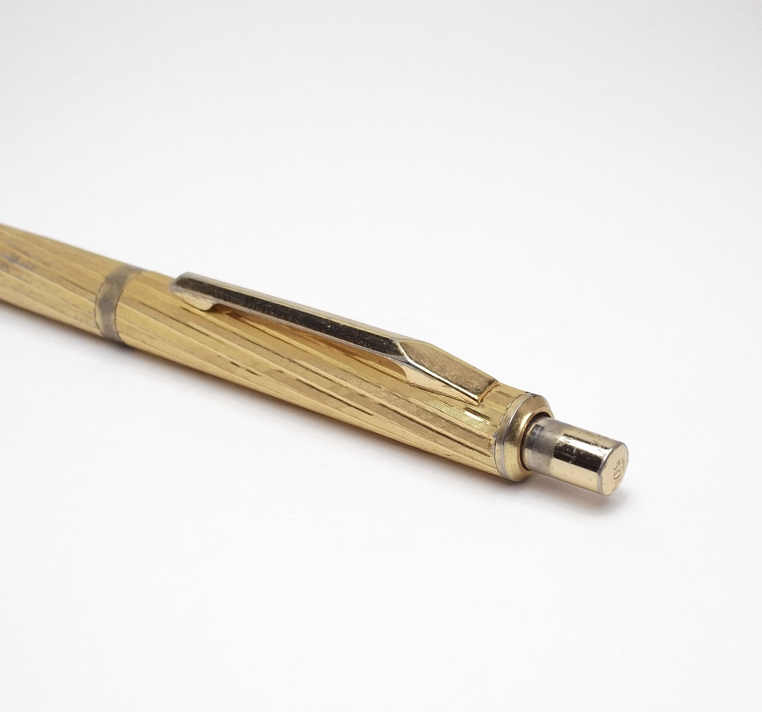 Vintage Space Man Gold Trim Mecahnical Pencil 0.05m