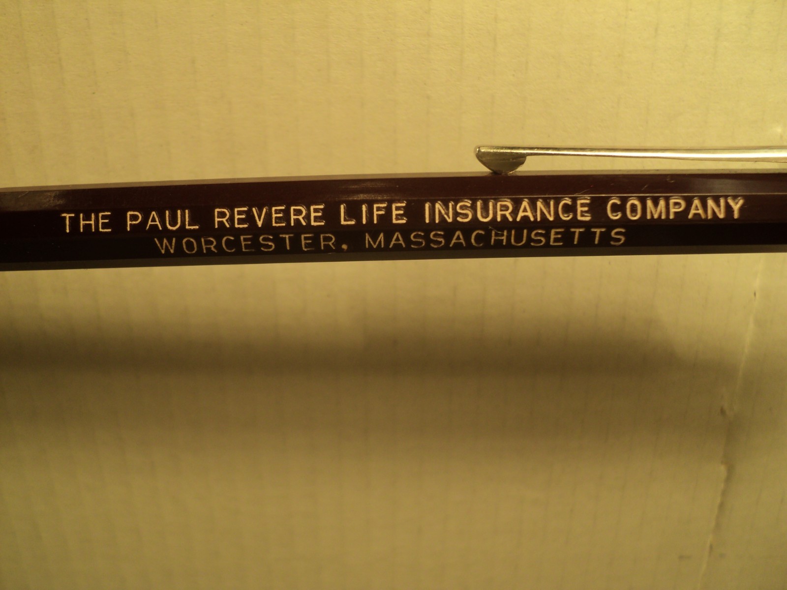 Vintage Autopoint Mechanical Pencil Paul Revere Life Insurance Co Metal Cap