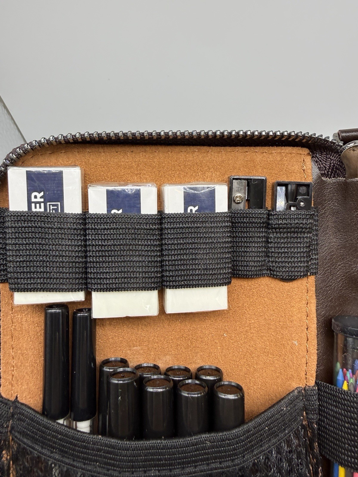 Nicpro 30PCS Art Mechanical Pencil Set in Leather Case, Metal Drafting Pencil 0.