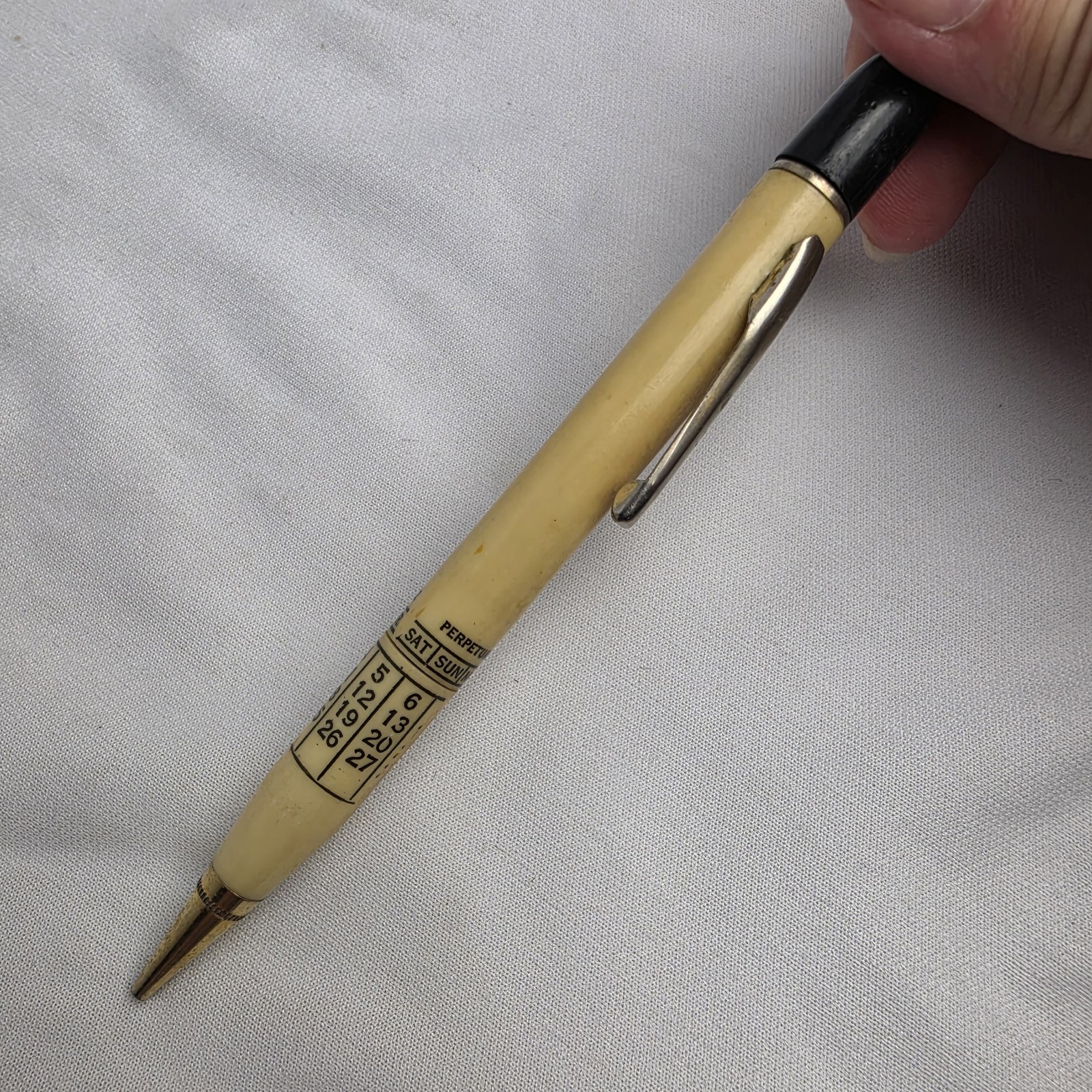 Vintage Builders Supply Co. Perpetual Calendar Mechanical Pencil Circa 1940’s