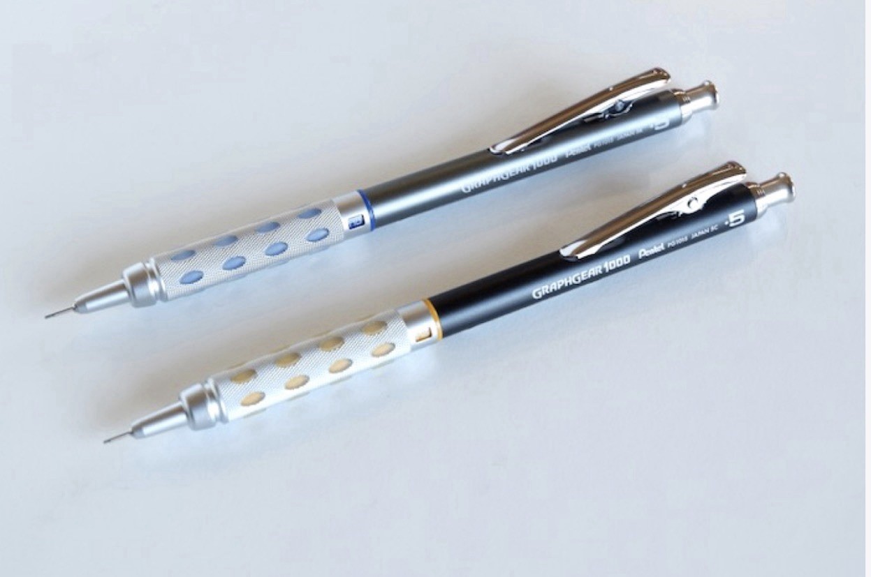 GraphGear 1000 Mechanical Pencil 0.5mm Loft Exclusive Color Pentel 2-Pack