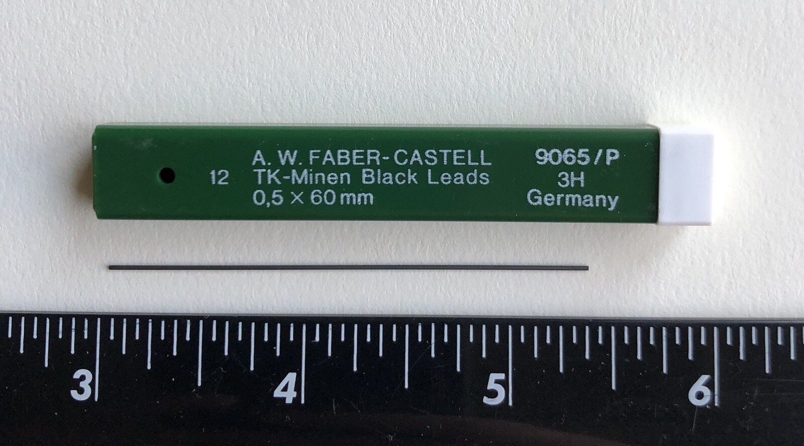 Vintage A. W. Faber-Castell TK .5mm Mechanical Pencil Lead 3H 9065/P 12 Sticks