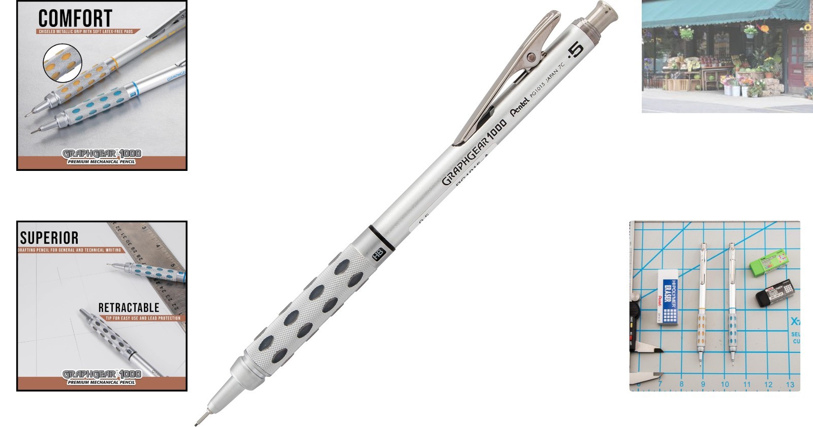 Precision Drafting Tool – GraphGear 1000 Mechanical Pencil, 0.5mm Black Barrel