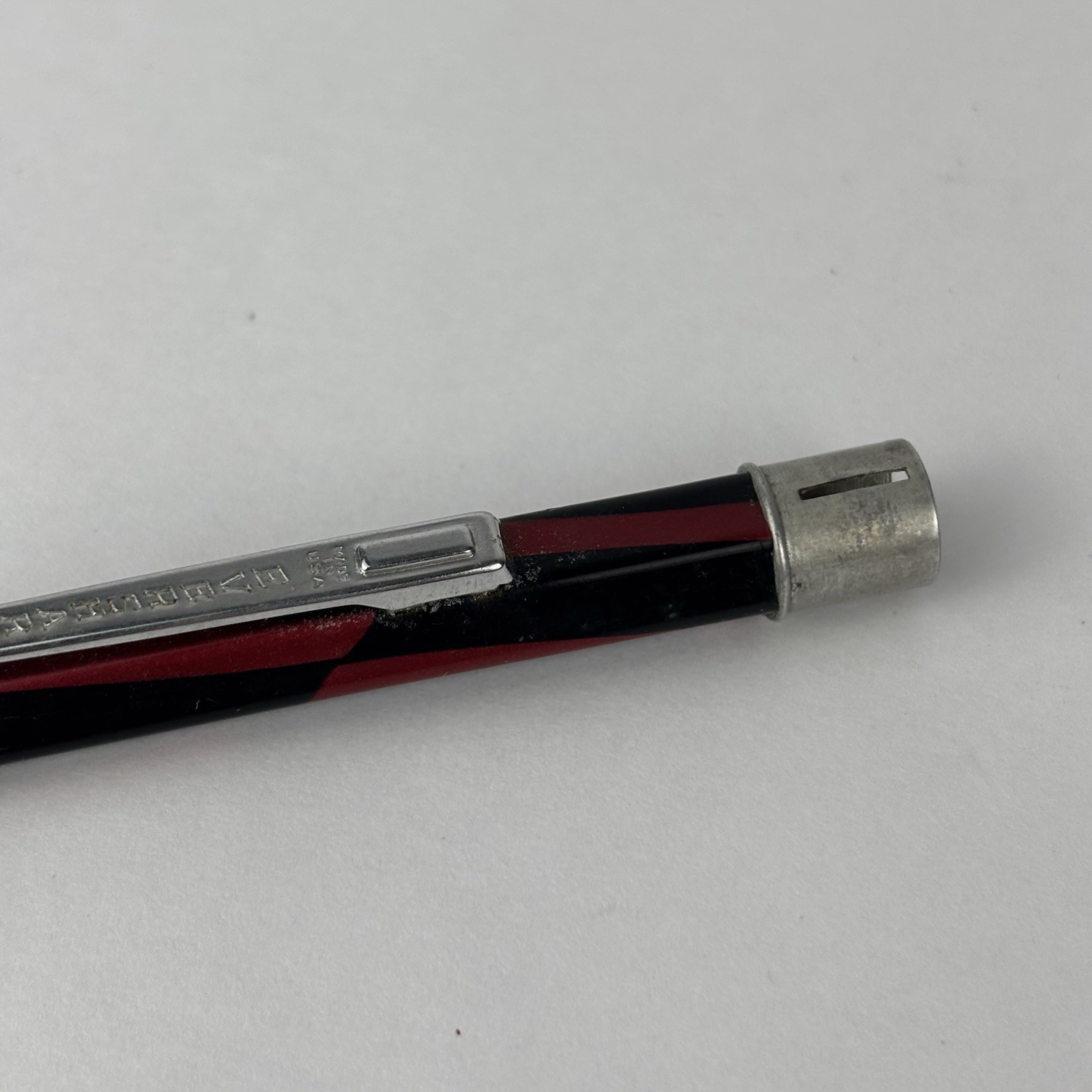 Vintage Celluloid Red Burgandy and Black Eversharp Mechanical Pencil Art Deco