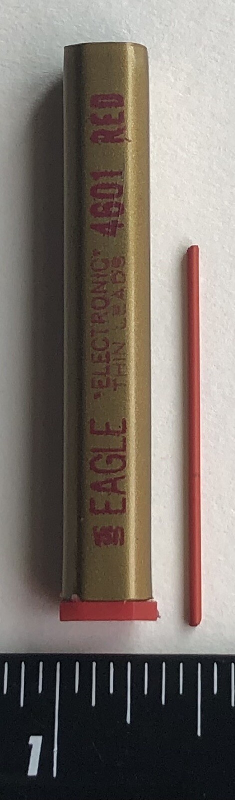 Vintage EAGLE ELECTRONIC Mechanical Pencil Lead RED 1.1mm NOS 16pk USA