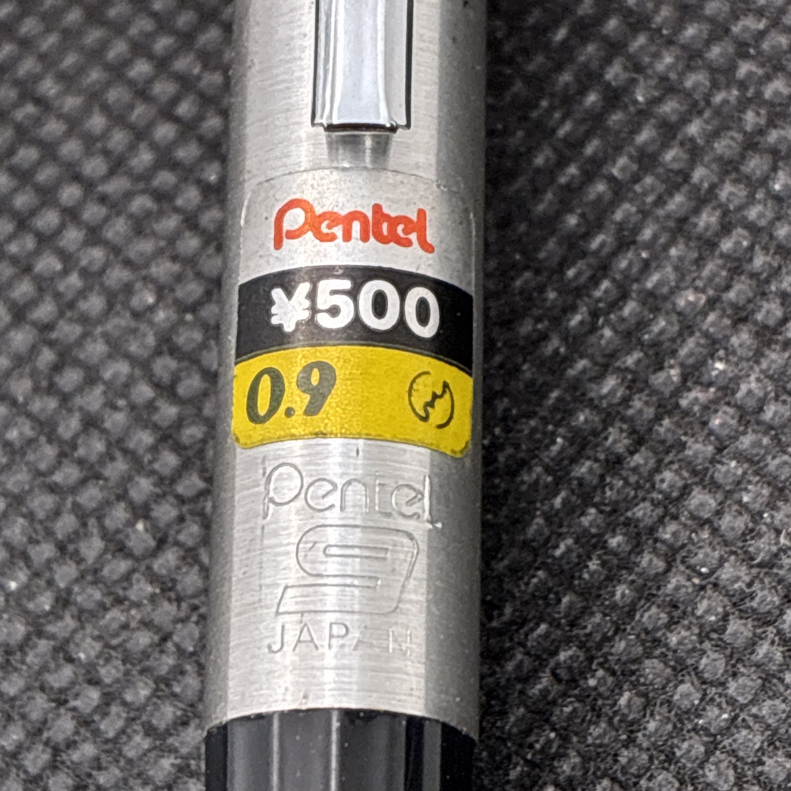 Vintage Pentel S59 Mechanical Pencil 0.9mm Brushed Stainless Steel Japan Loc 2