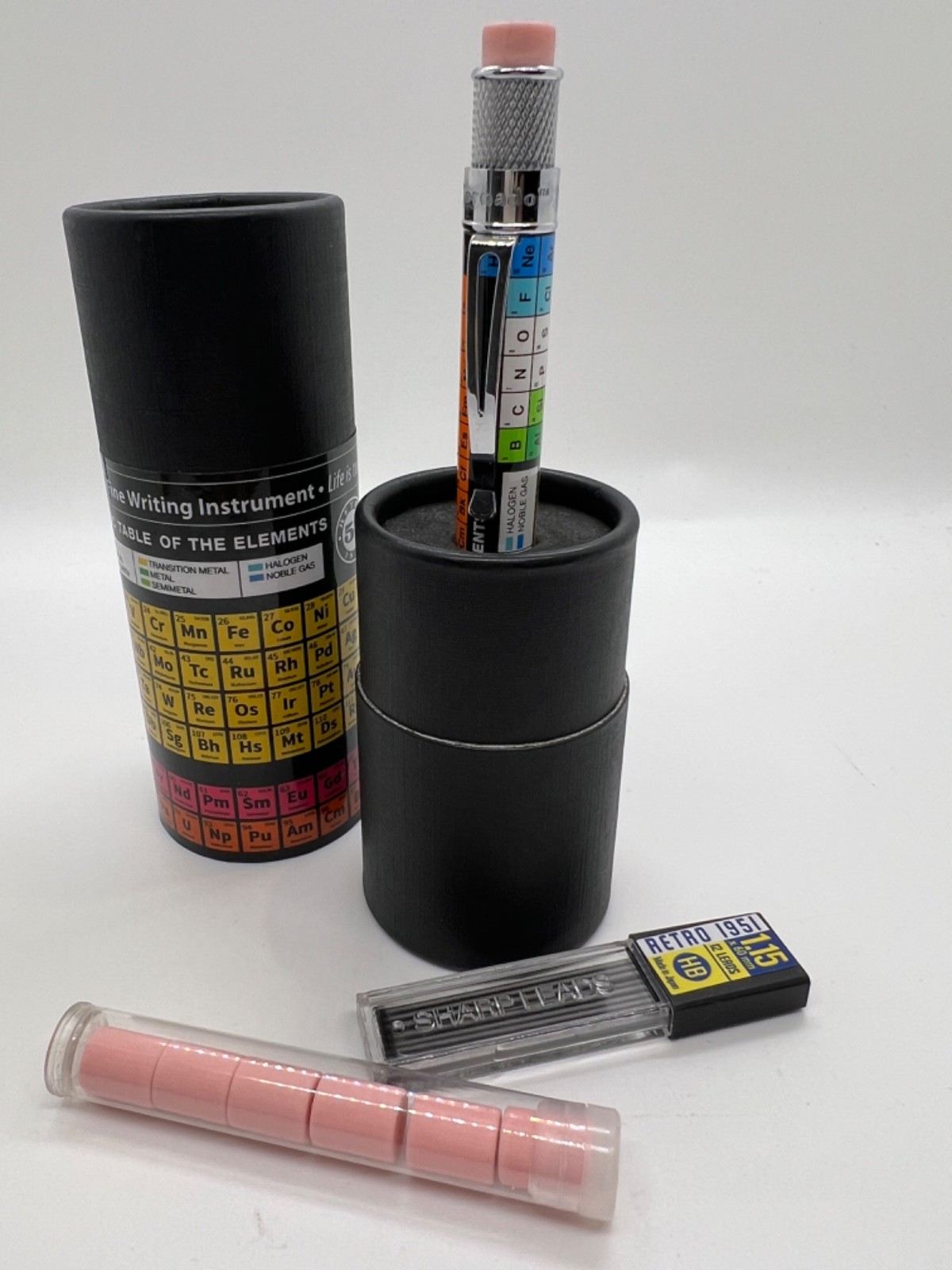 Retro 51 Tornado Mechanical Pencil, Dmitri Periodic Table of Elements, 1.15mm…