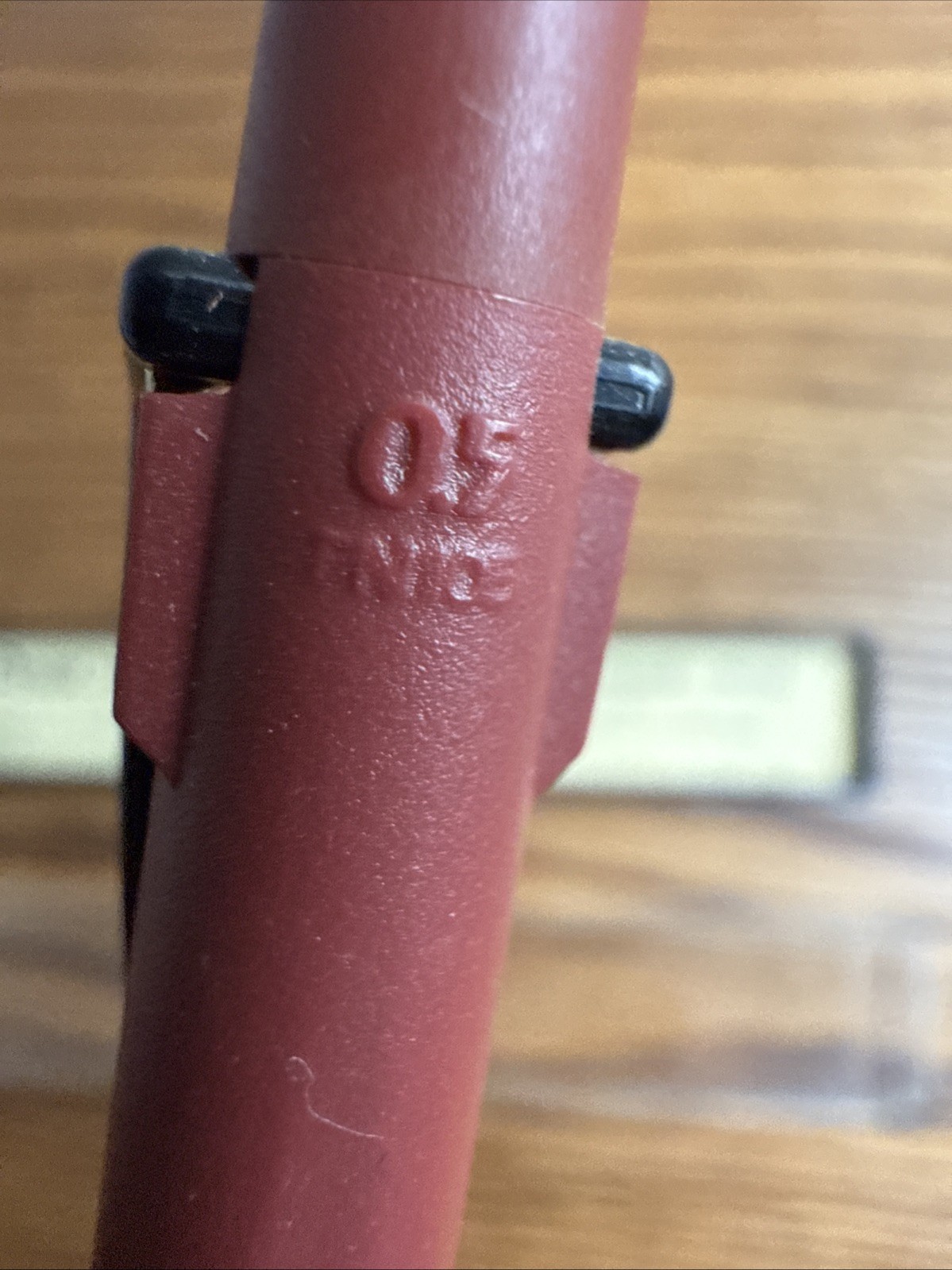 Pentel Technoclic Mechanical Pencil 0.5mm Red PN105, Japan Side Click Vtg