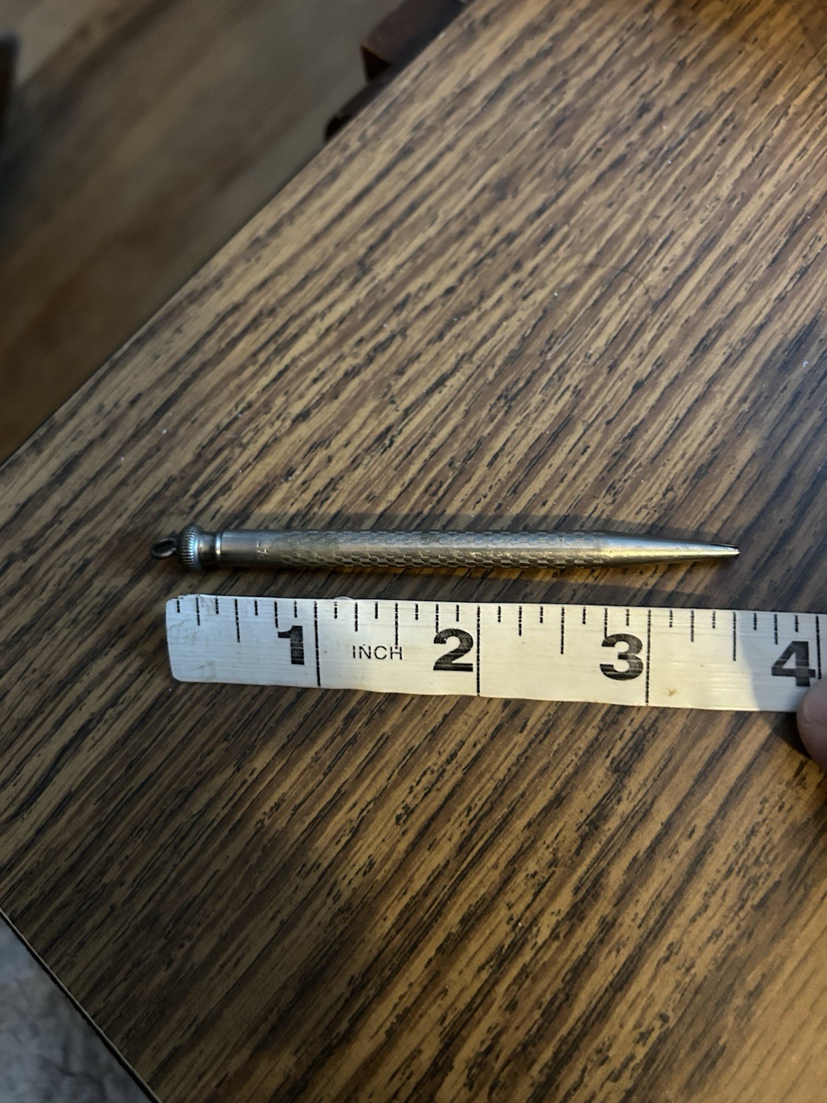 Antique Silver Tone 3.5” Mechanical Pencil- Pat. Oct 10, 1922