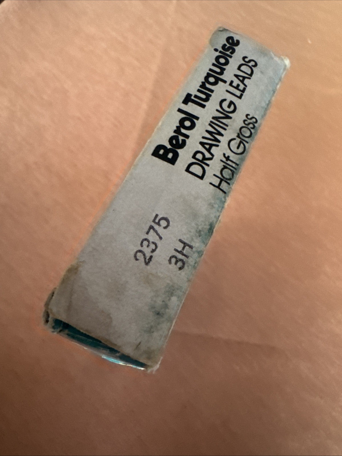Vintage Berol Turquoise Eagle Drawing Leads 2375 3H 6 Dozen
