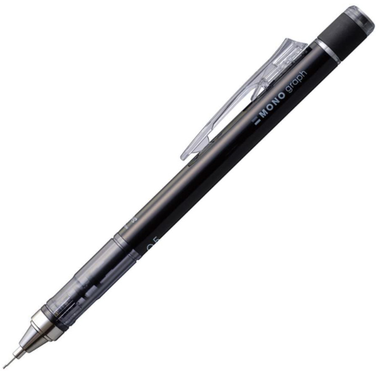 Mono Graph Black mechanical pencil 0.5mm DPA-132B Tombow from Japan