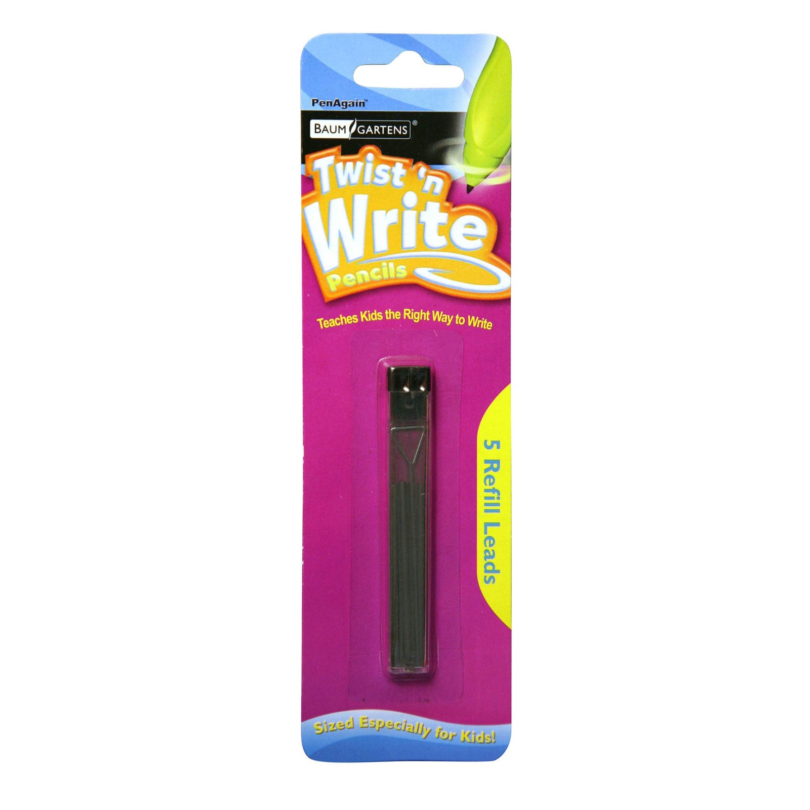 5 PCS PenAgain Twist N Write Mechanical Pencil Lead Refill 00078 Cartridge