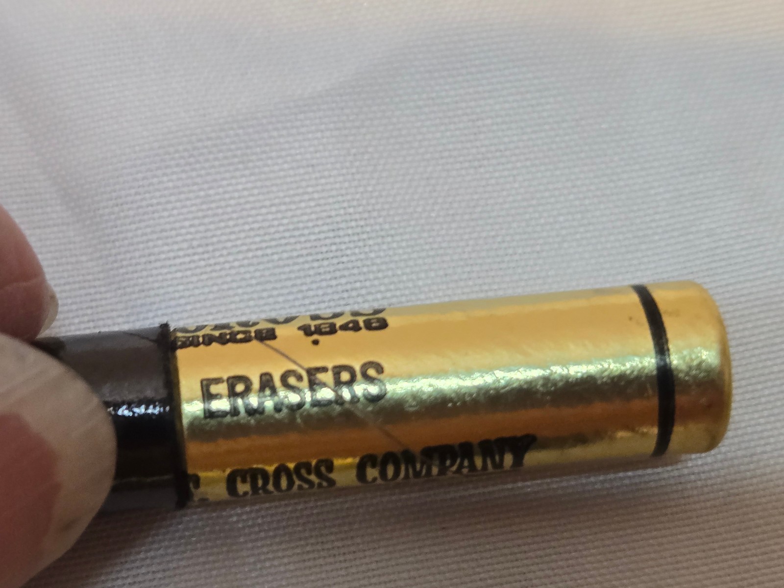 CROSS GOLD FILLED MECHANICAL PENCIL, UPJOHN LOGO, WITH EXTRA LEADS & ERASERS