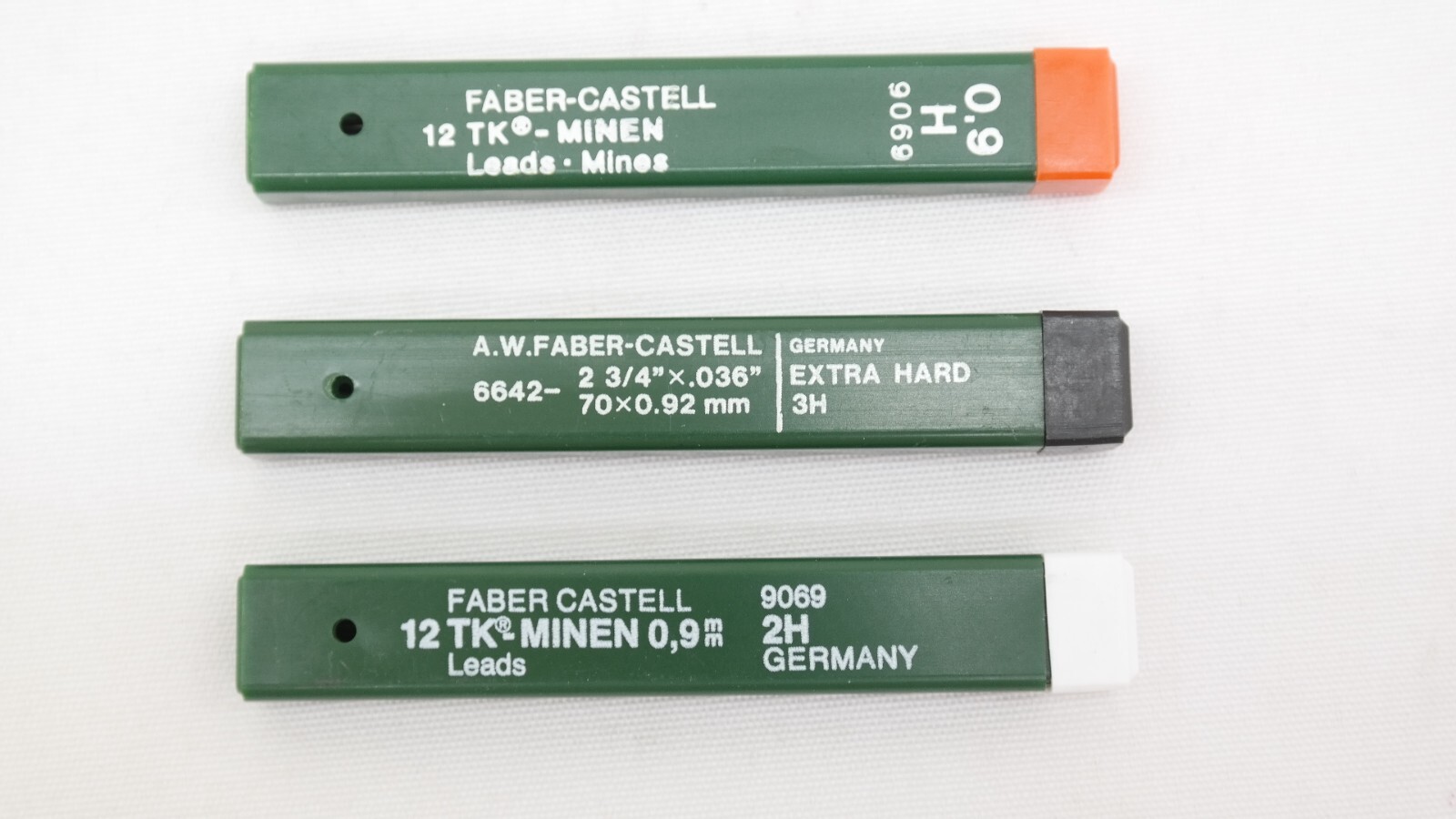 Vintage A. W. Faber Castell Mechanical Pencil Leads Mixed Lot of 12 Cases T5