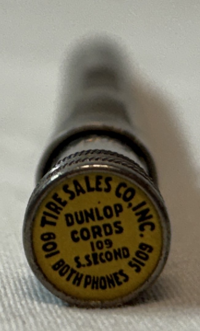 vintage MECHANICAL PENCIL~ Redipoint ~ Dunlop Cords, Tire Sales Co.