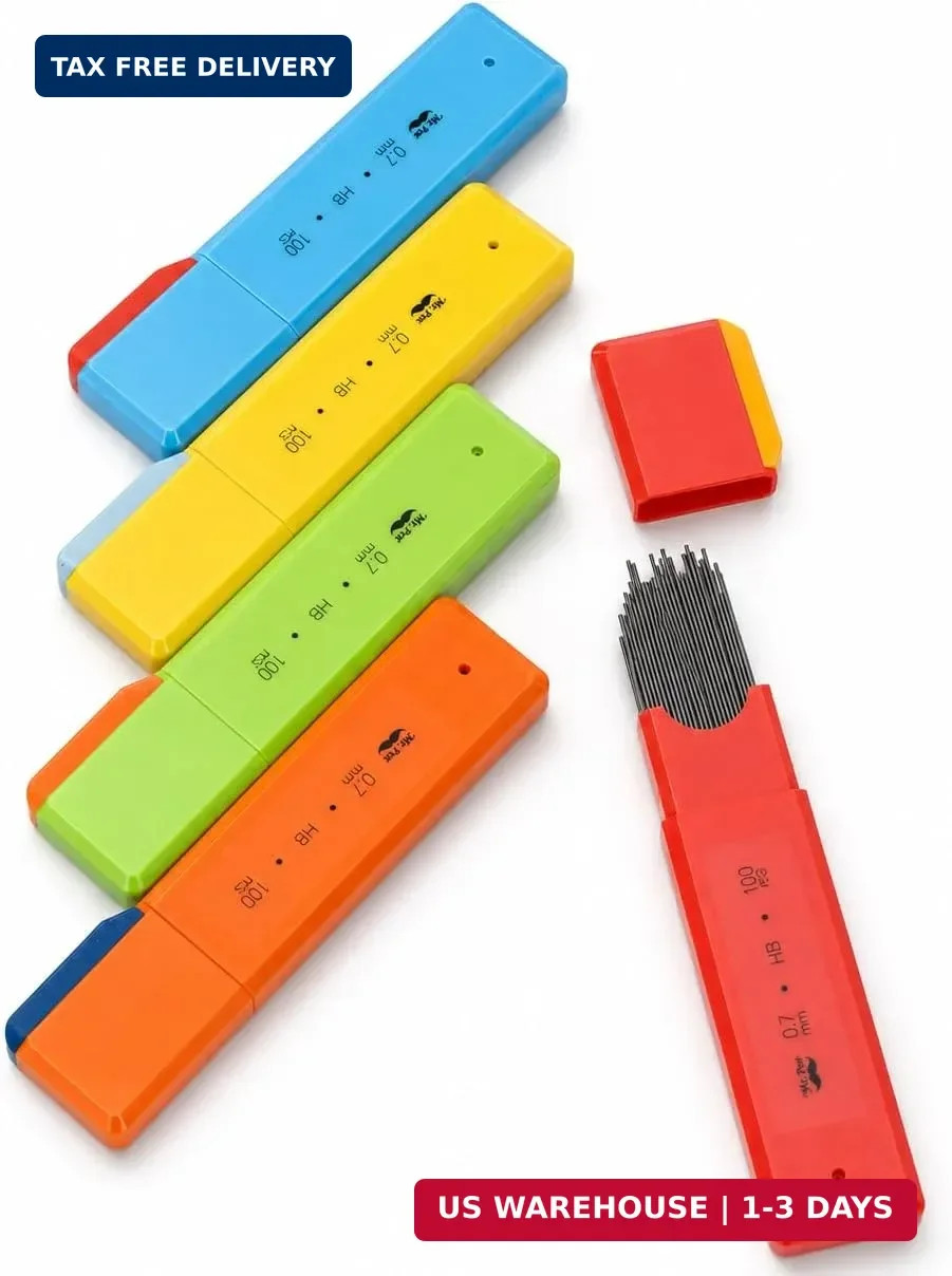 Mr. Pen- 0.7 mm Lead Refills for Mechanical Pencils, 5 Pack, 500 pcs (100 per Tu