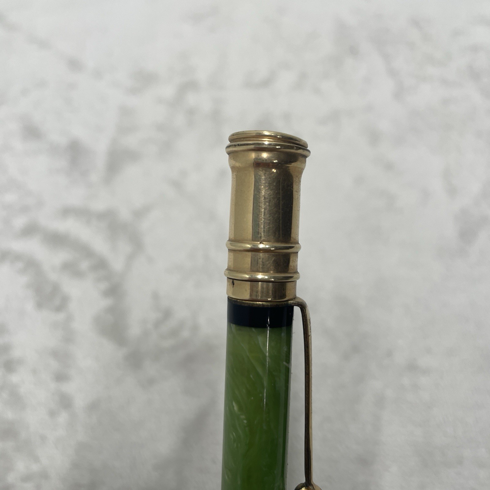 1920s Parker Jade Green Mechanical Pencil Clip Vintage USA Engravd ‘Hollis Kerr’