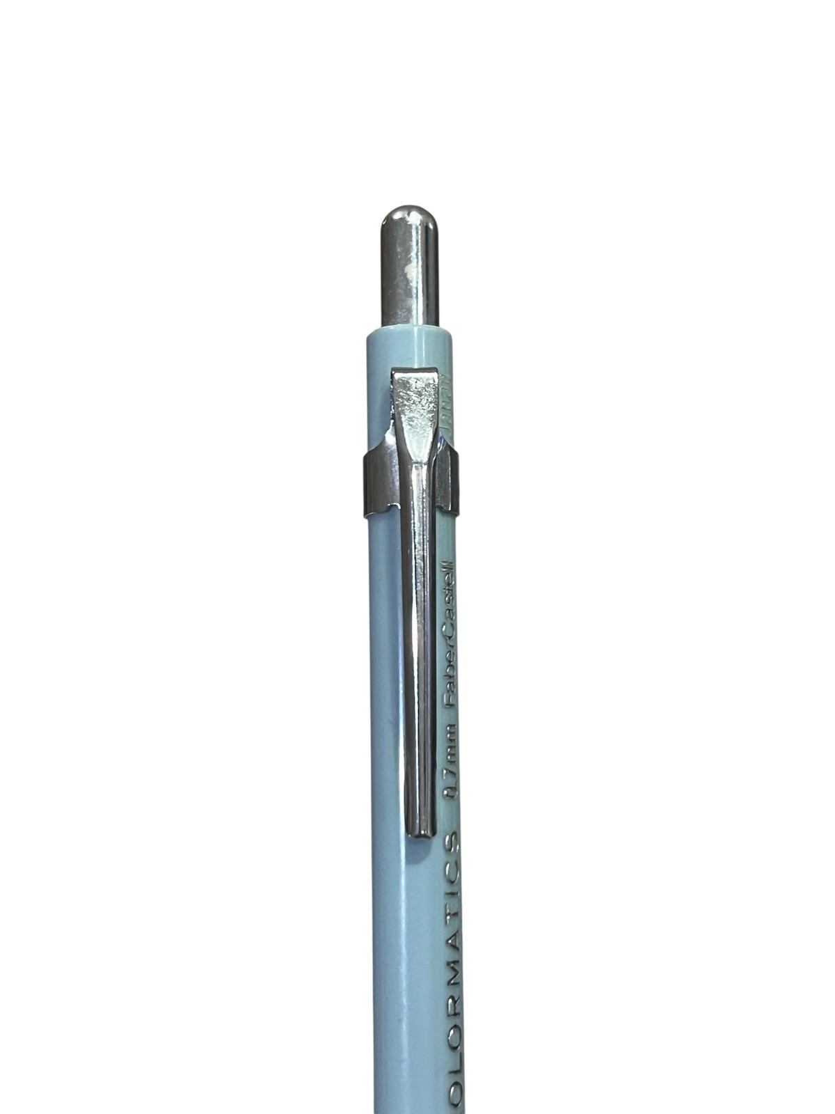 Vintage Powder Blue Colormatics Faber Castell 0.7mm Silver Chrome Pencil