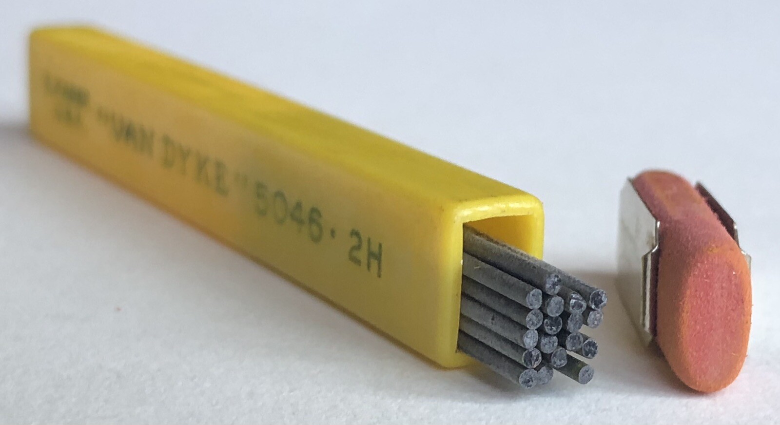 Vintage Eberhard Faber VAN DYKE Mechanical Pencil Lead 2H 1.18mm NOS 18pk USA