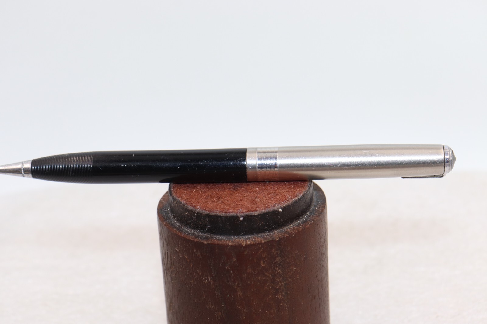 1937-1941 PARKER Stacked Coin Cap Mechanical Pencil Clear Cap Jewel