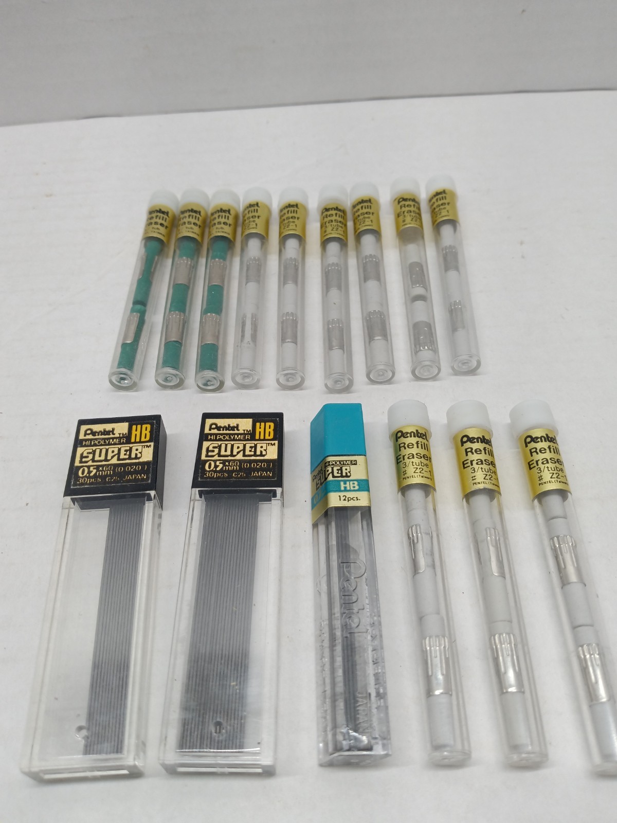 Vintage Pencil Lead And Erasers Lot Mixed Brands Sheaffer Listo Eagle Pentel