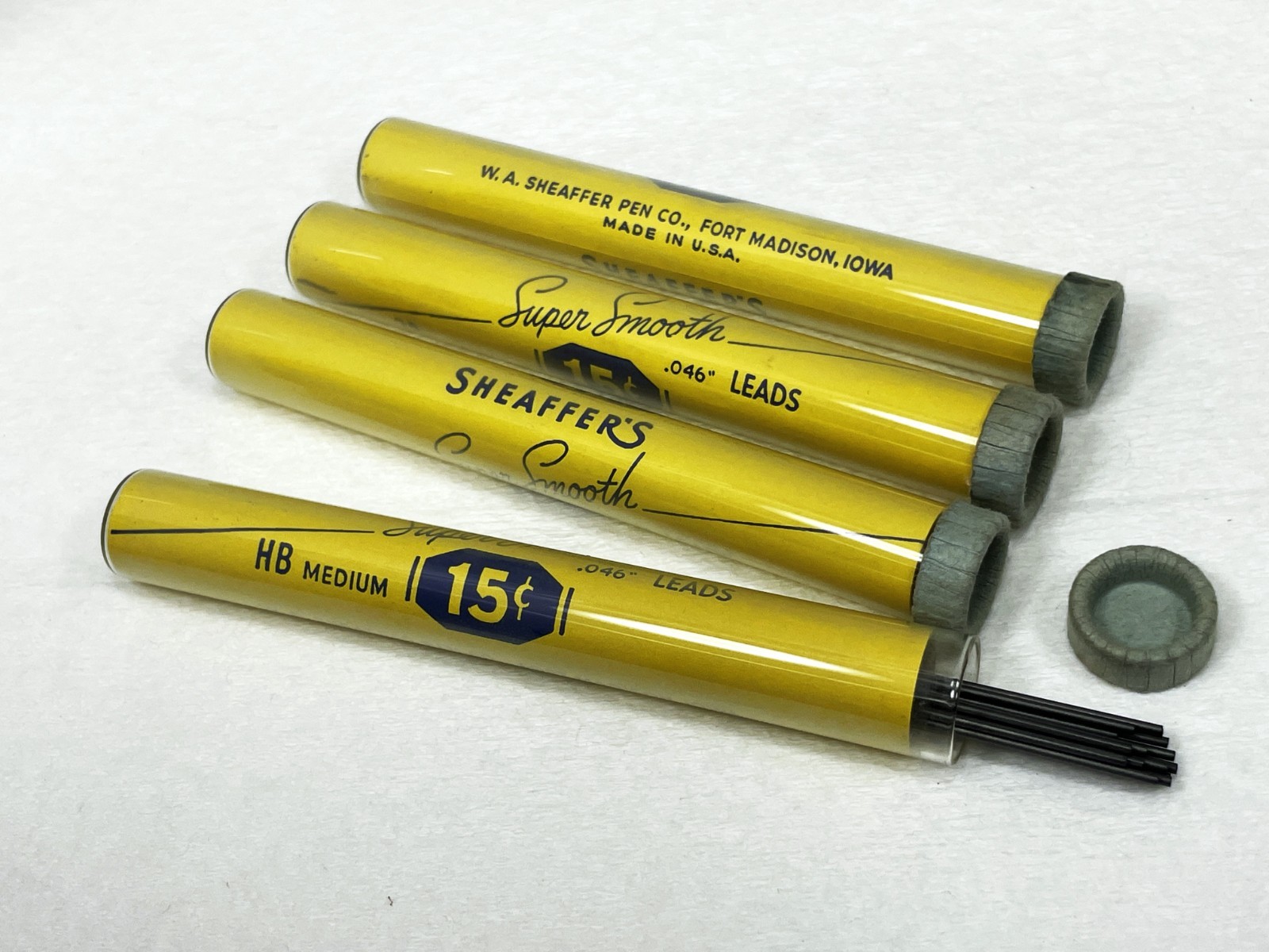 nos SHEAFFER Mech. Pencil Leads ~ MEDIUM HB ~ .046 / 1.18mm ~ $5 ship/+Free