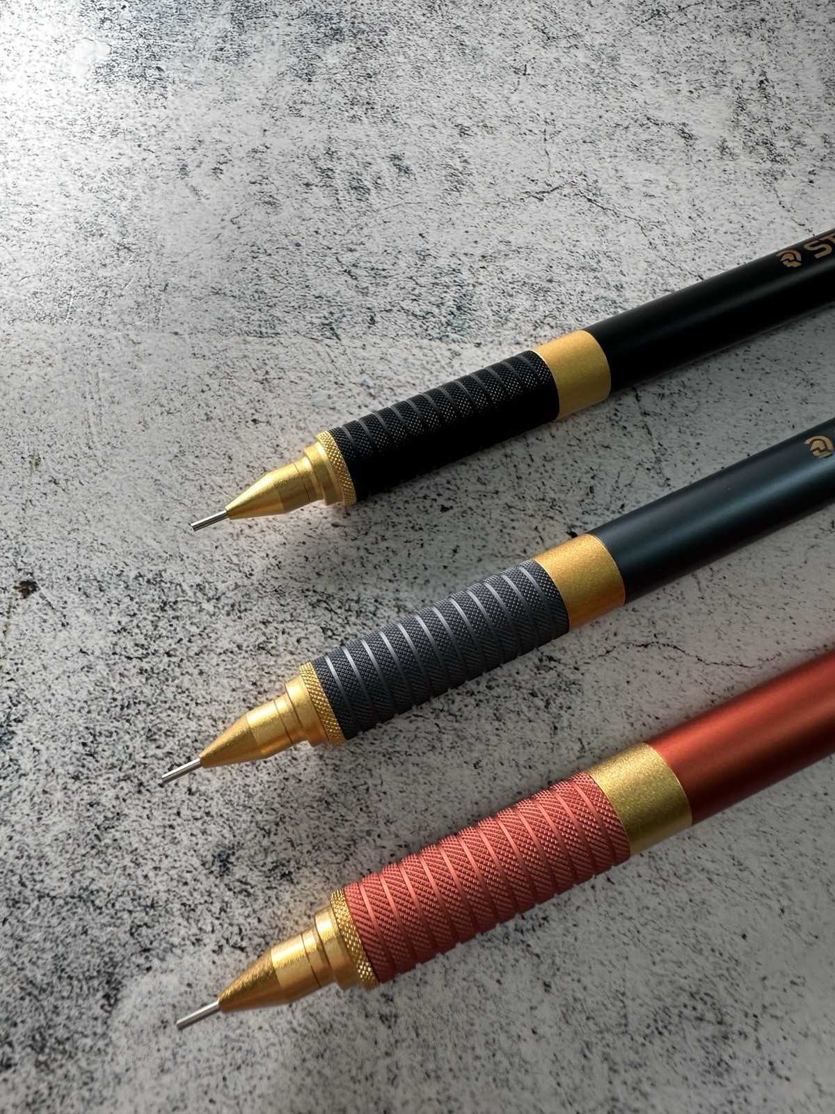 STAEDTLER 925 35 0.5mm Limited Edition Loft Set of 3 Black , Blue And Red