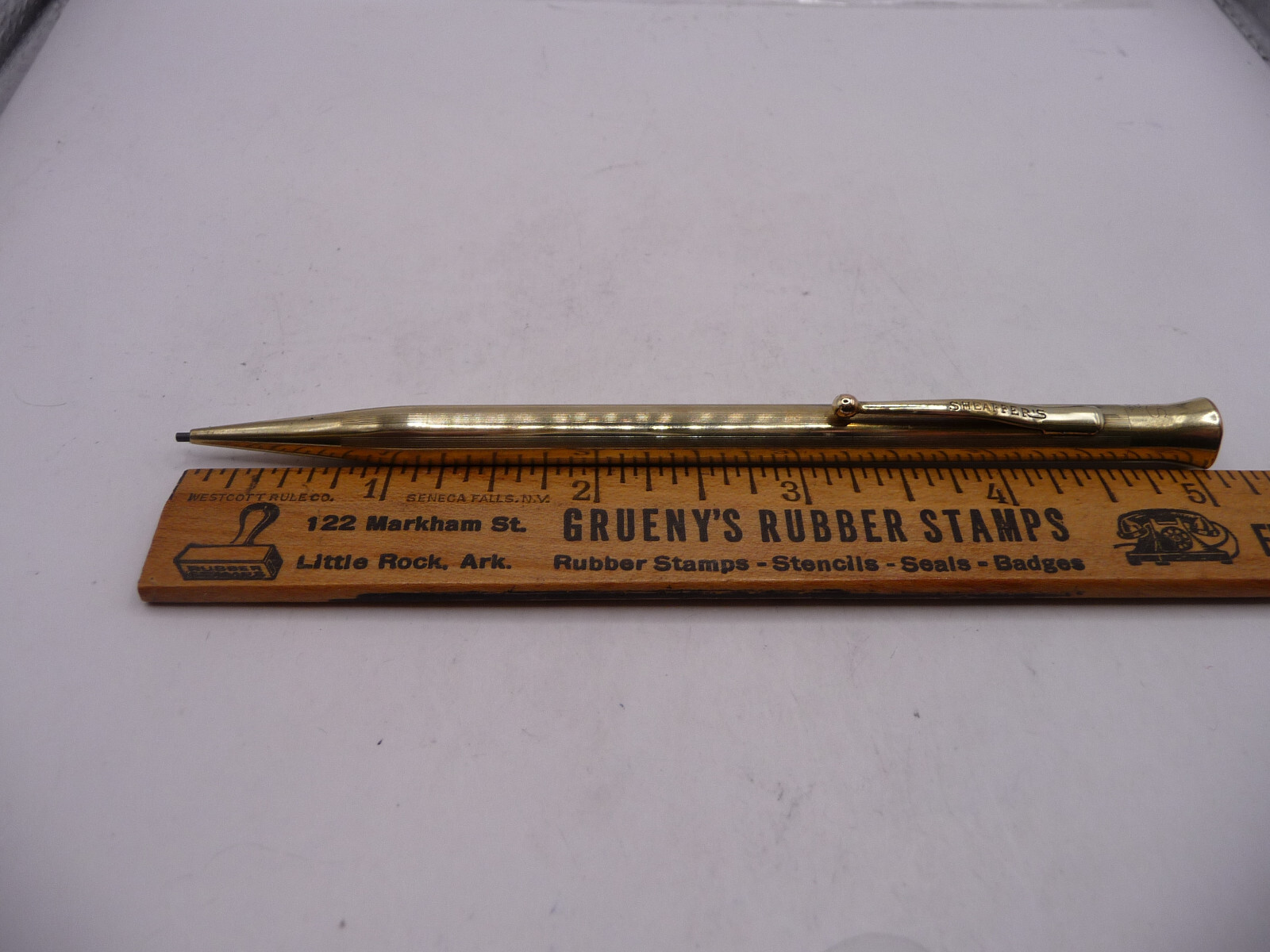 Sheaffer Vintage Gold Filled Lifetime Slender Pencil–working