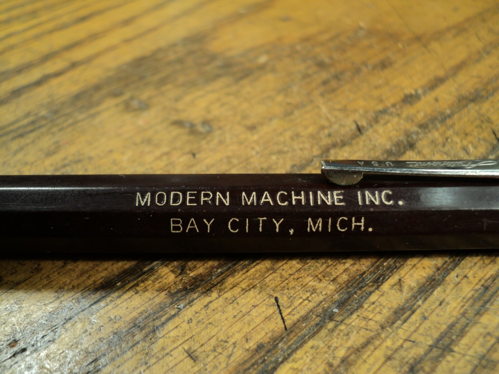 Vintage Autopoint Mechanical Pencil Advertising Modern Machine Inc Bay City Mich