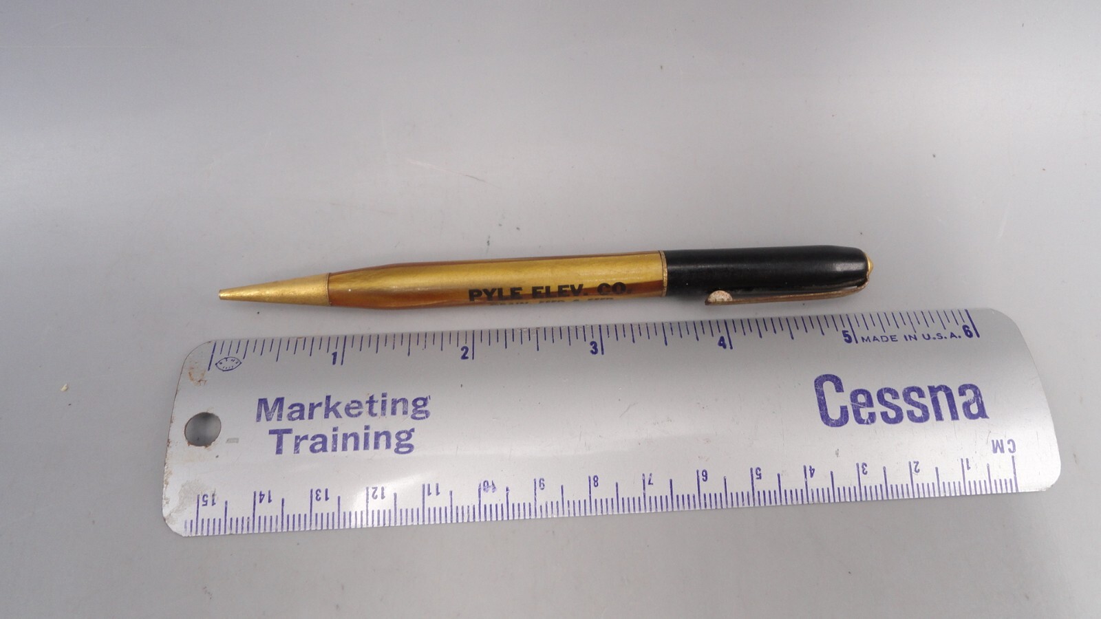 Vintage Pyle Elevator Co. Grain Feed Seed Winona, Kansas Mechanical Twist Pencil