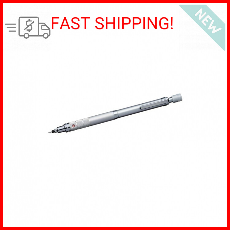 Uni Kuru Toga Roulette Model Auto Lead Rotation 0.5mm Mechanical Pencil, Silver