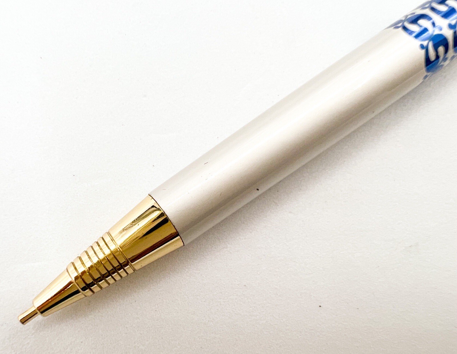 NOS Sailor Mechanical Pencil 0.5mm Beautiful Pattern Box japan Metal Gold Trim