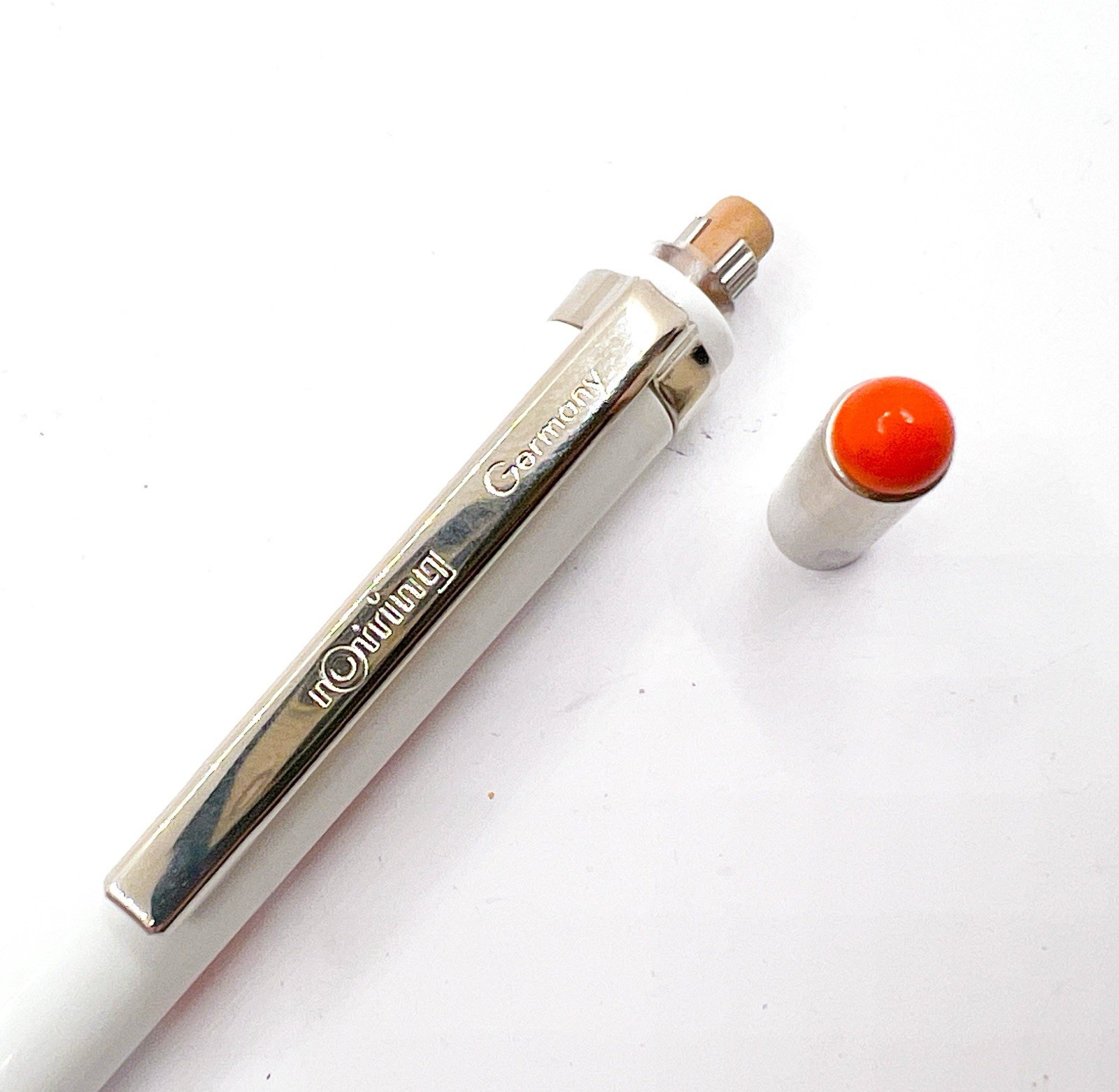 NOS rotring tikky special Mechanical Pencil White 0.9/1.0mm 0.9 1.0 Color Cap