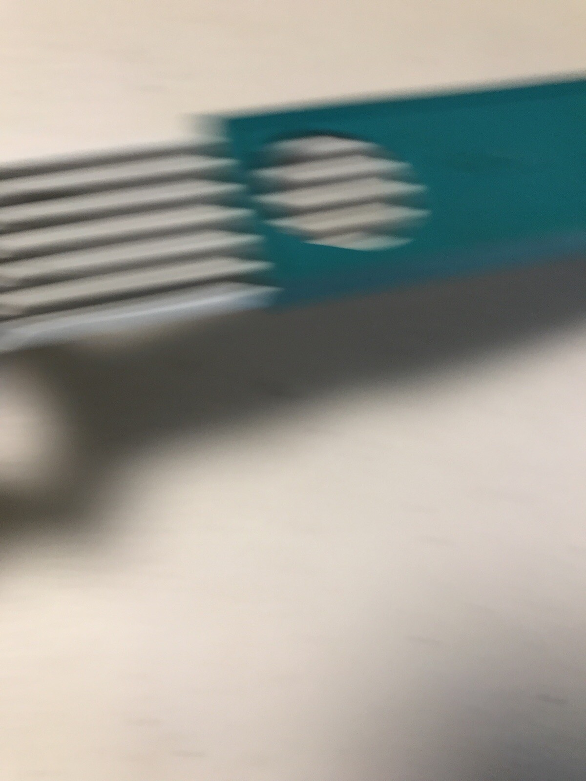 VINTAGE MECHANICAL PENCIL DESK BEROL TURQUOISE EAGLE 1 DOZEN DRAWING LEADS 4H